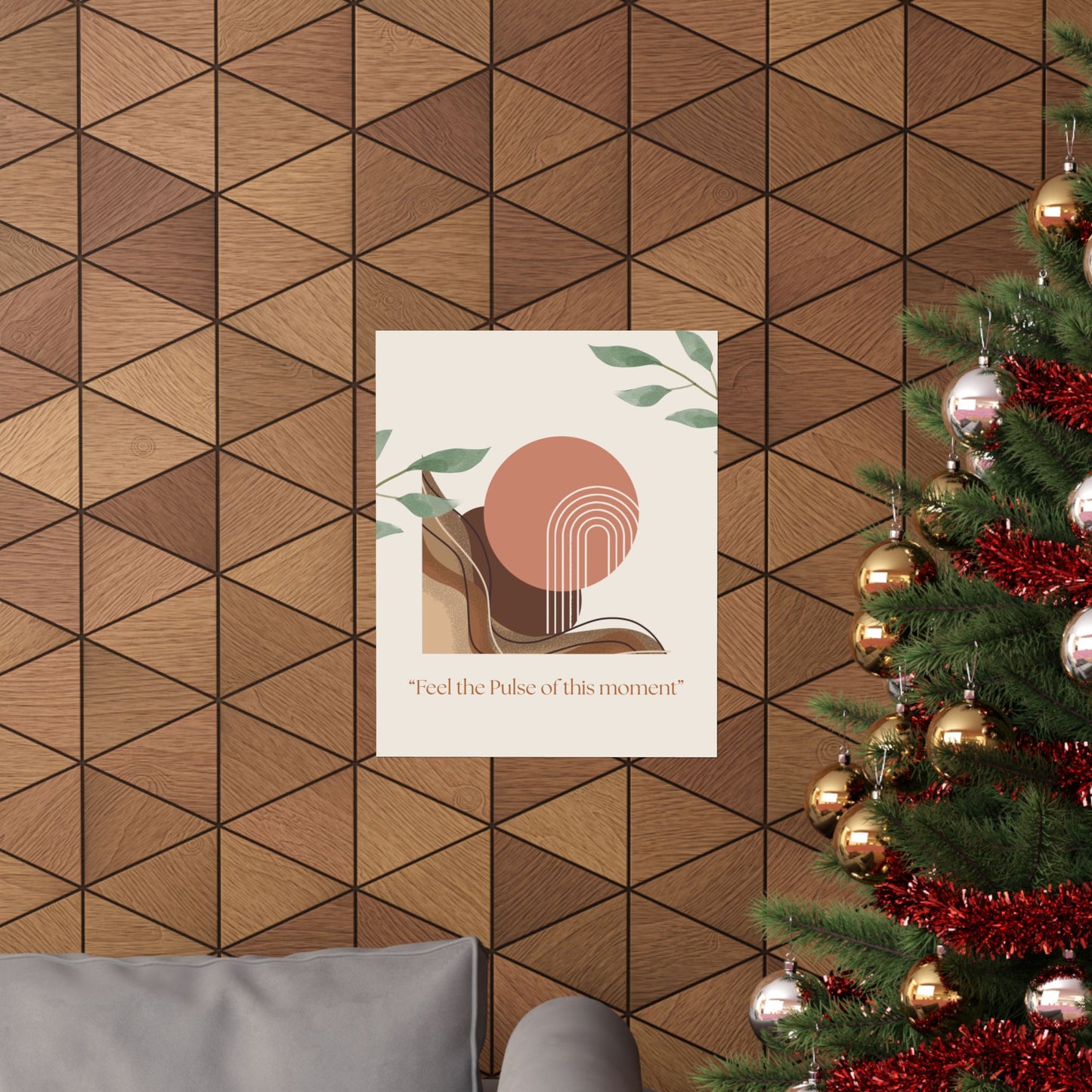 "Feel the Pulse of This Moment" Matte Vertical Wall Art