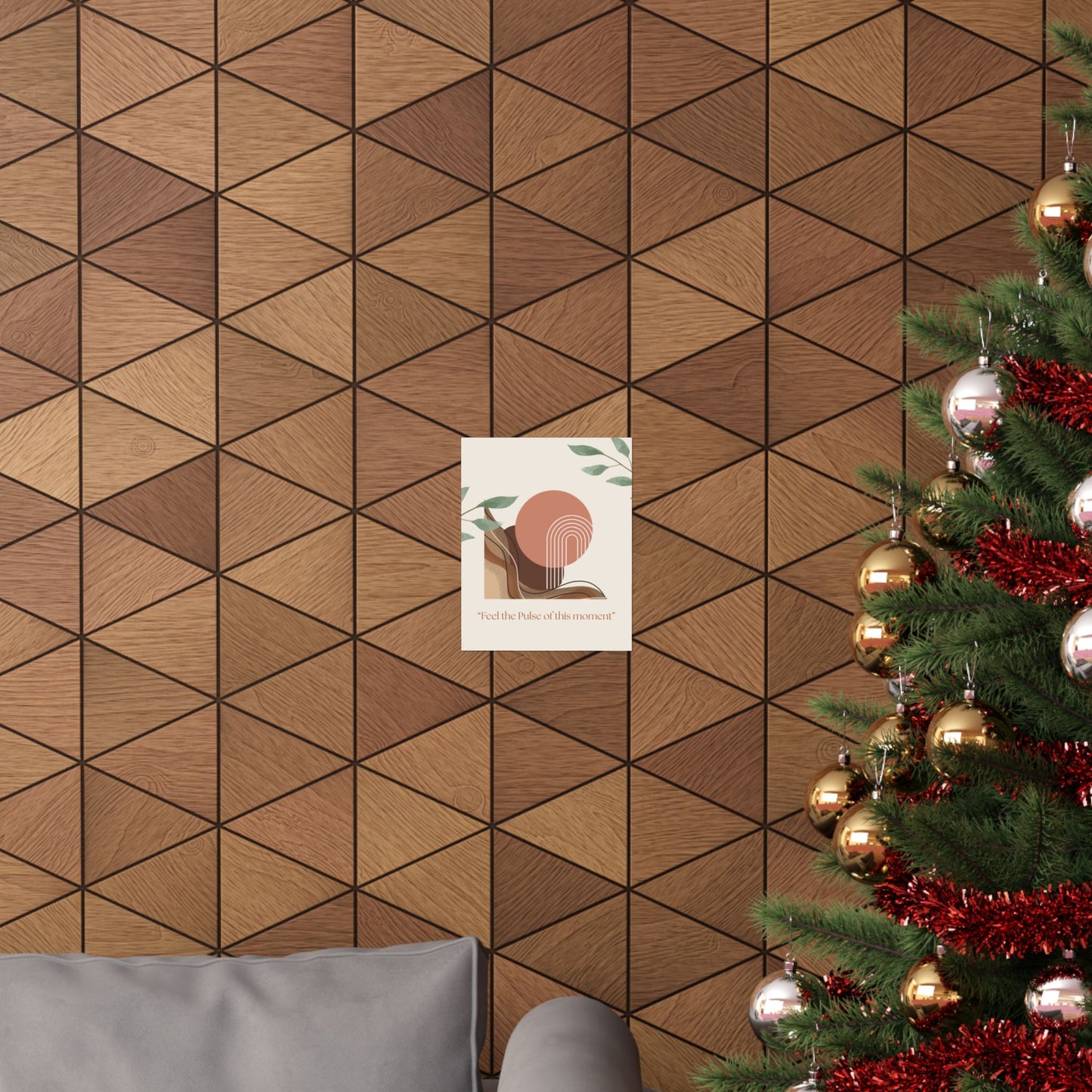 "Feel the Pulse of This Moment" Matte Vertical Wall Art