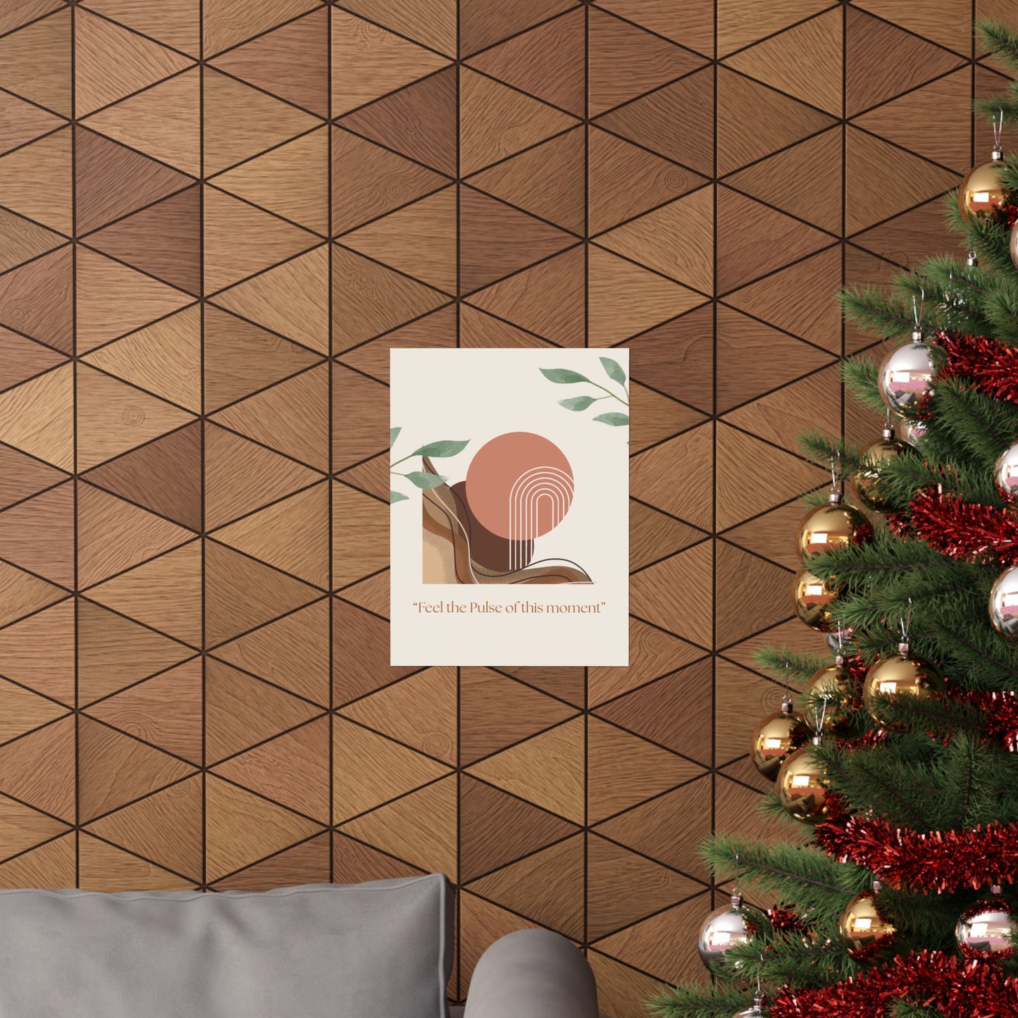 "Feel the Pulse of This Moment" Matte Vertical Wall Art