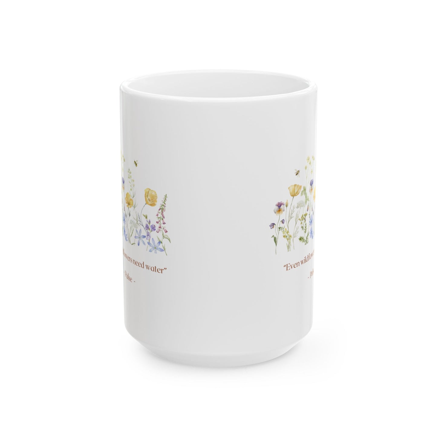 "Wildflower" Botanical Coffee Mug  (11oz & 15oz)