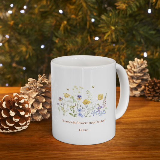 "Wildflower" Botanical Coffee Mug  (11oz & 15oz)